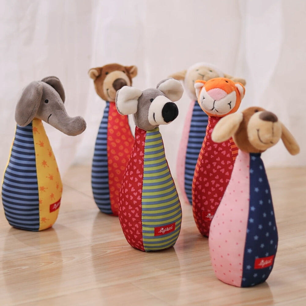 Zestaw miękkich kręgli ze zwierzątkami – Sigikid