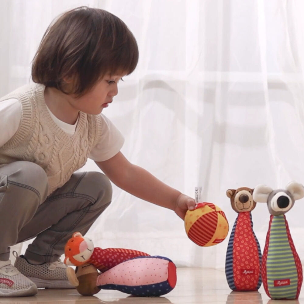 Zestaw miękkich kręgli ze zwierzątkami – Sigikid