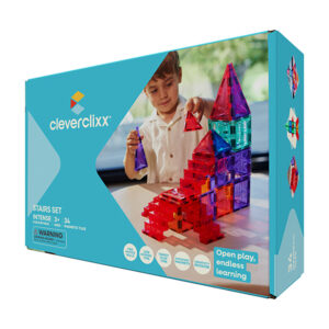 Cleverclixx Stairs Set Intense klocki magnetyczne