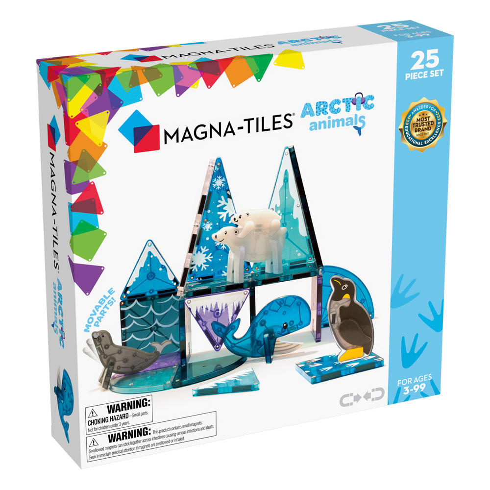 Klocki Magnetyczne Arctic Animals 25 el.marki Magna-Tiles