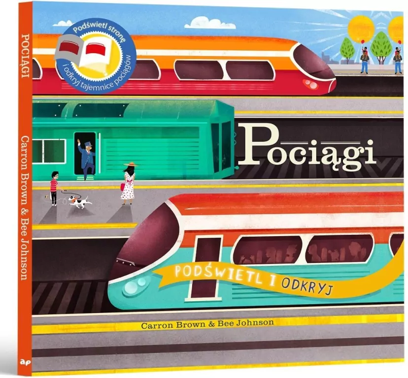 Pociągi. Podświetl i odkryj