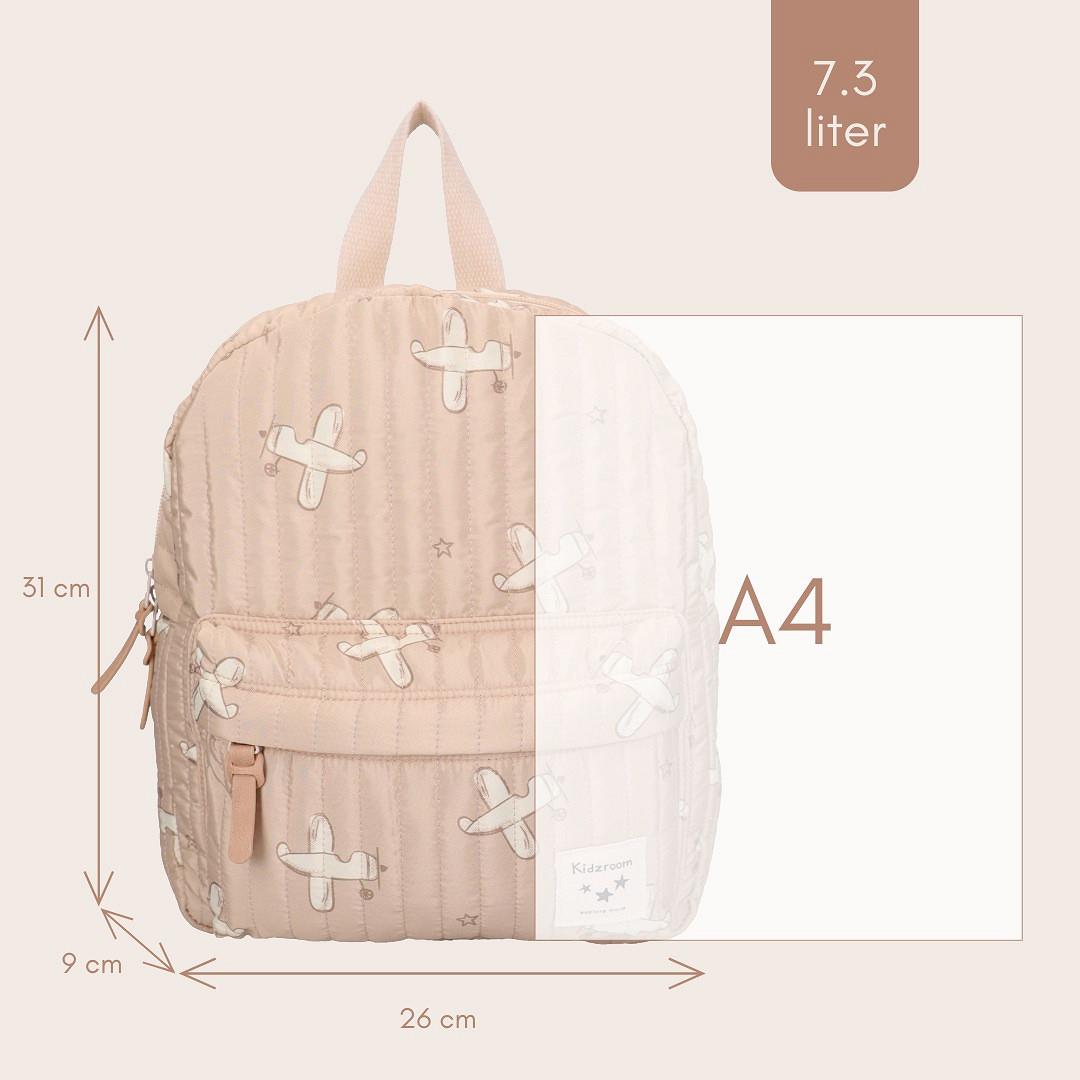 Kidzroom Nostalgia – beżowy plecak samolot