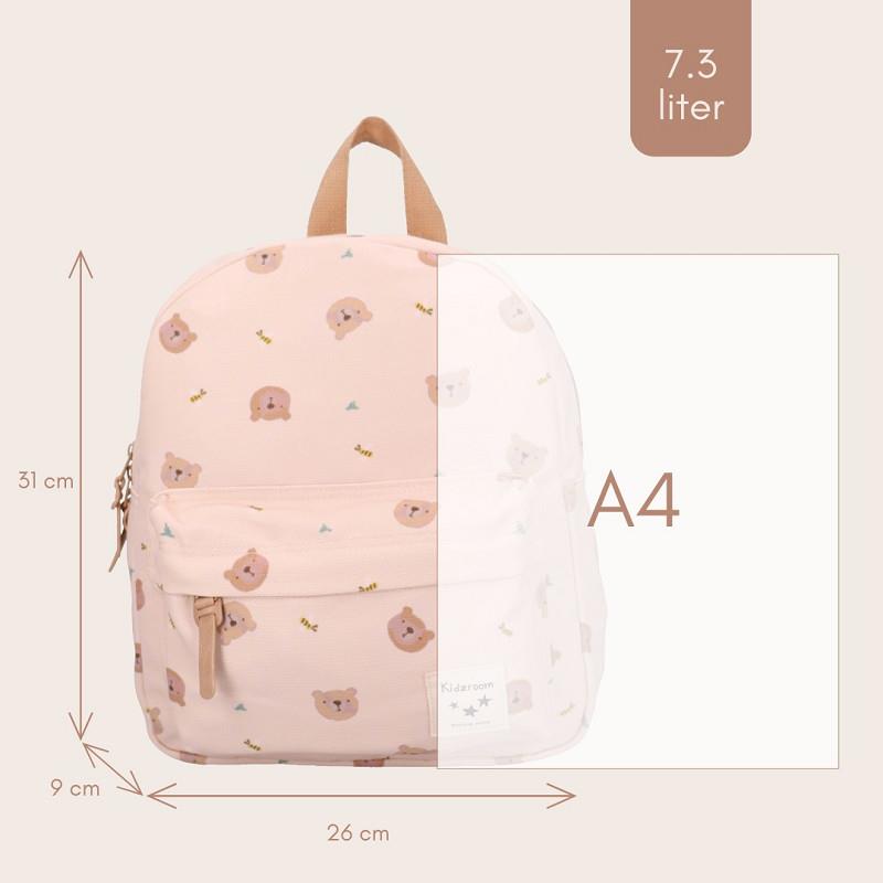Kidzroom Nostalgia – beżowy plecak misie
