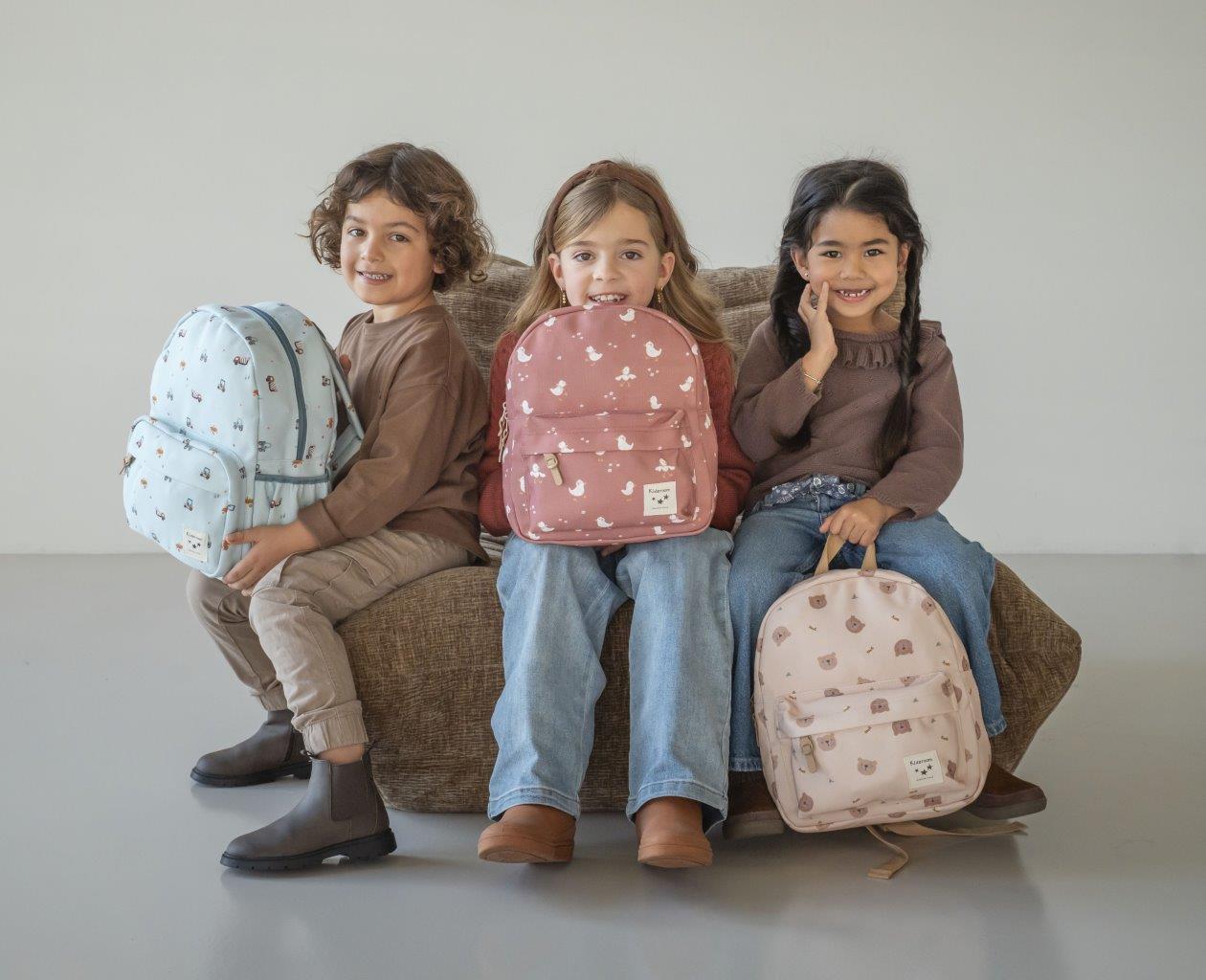 Kidzroom Nostalgia – beżowy plecak misie