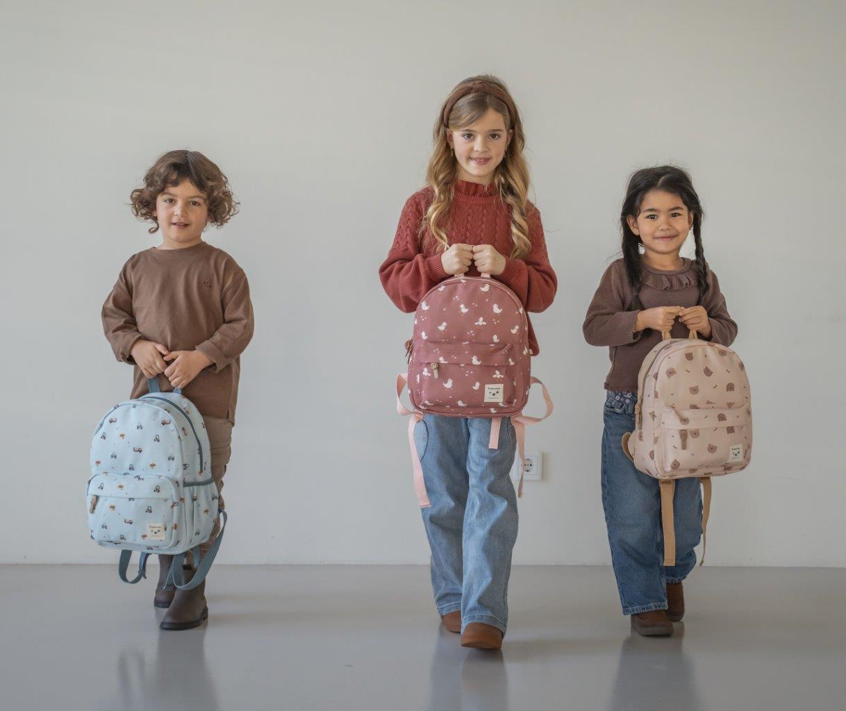 Kidzroom Nostalgia – beżowy plecak misie