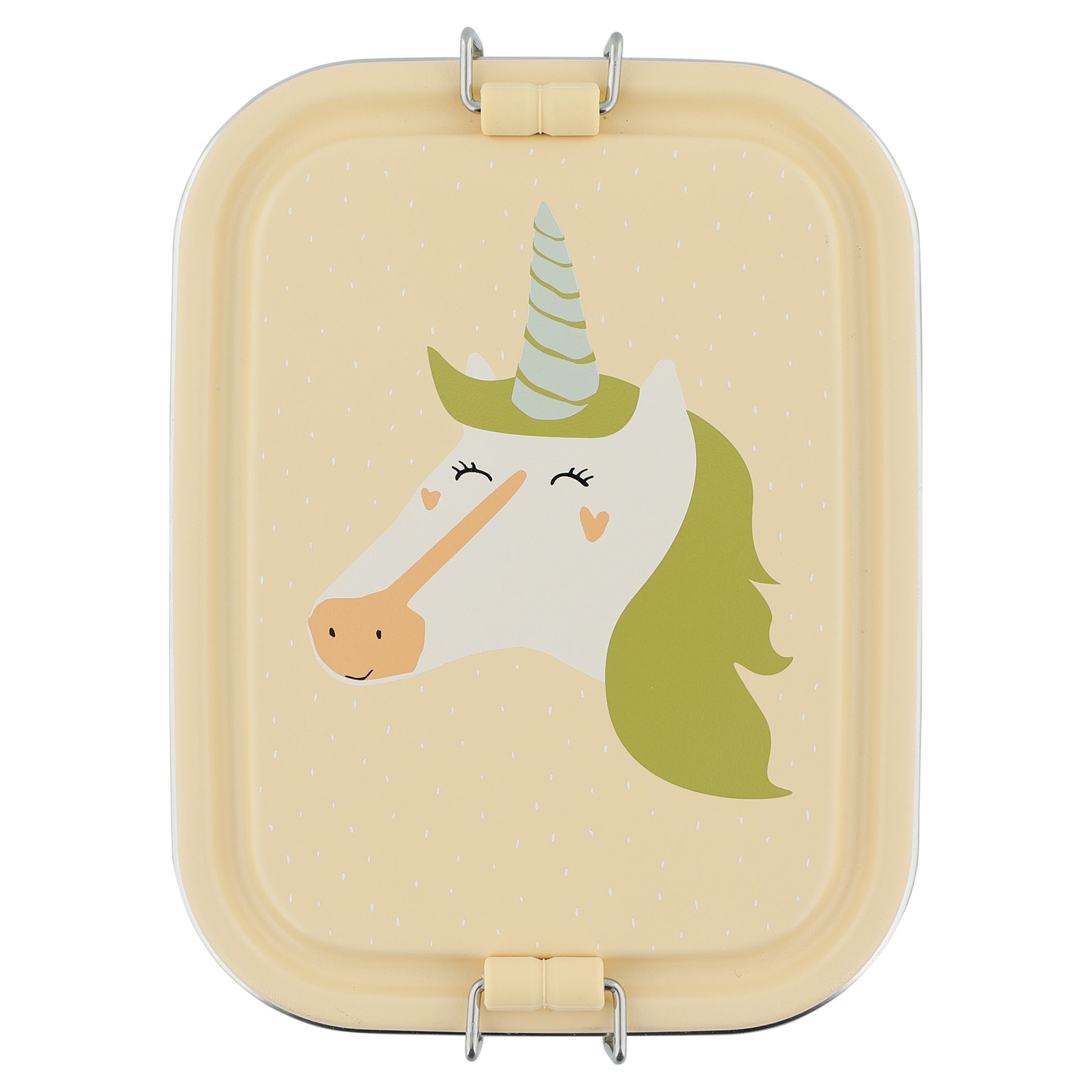 Mały stalowy lunch box - Jednorożec Trixie Baby