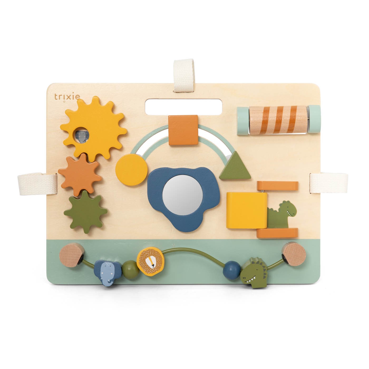 Drewniana tablica aktywności – Słoń – Trixie Baby