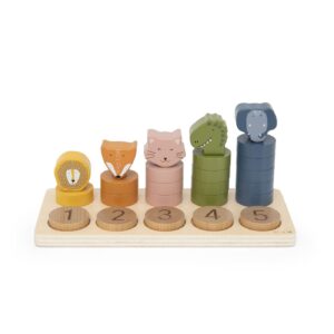 Drewniane puzzle do liczenia 0–5 Trixie Baby