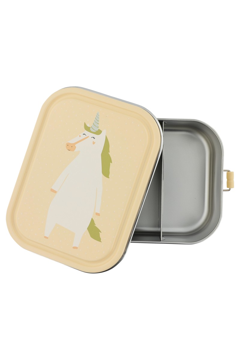 Duży stalowy lunch box - Jednorożec Trixie Baby