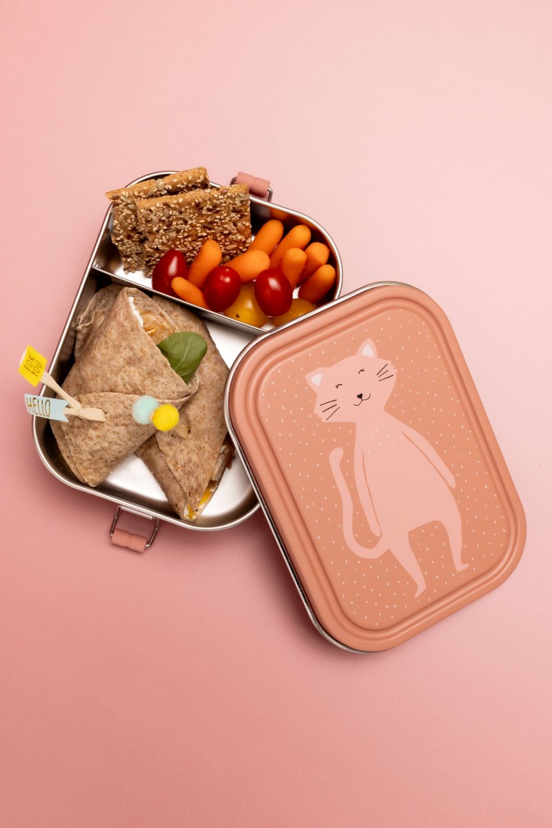 Duży stalowy lunch box - Kot Trixie Baby