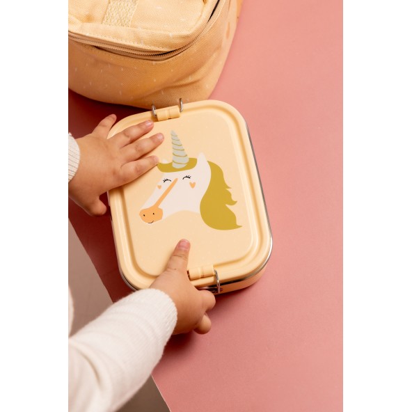 Mały stalowy lunch box - Jednorożec Trixie Baby