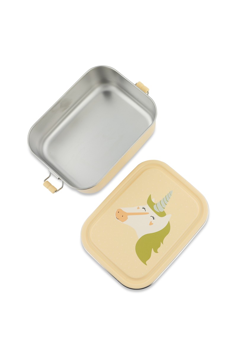 Mały stalowy lunch box - Jednorożec Trixie Baby