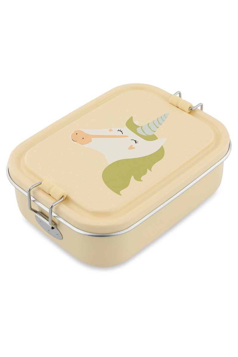 Mały stalowy lunch box - Jednorożec Trixie Baby