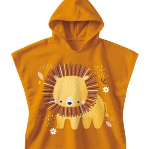 Okrycie kąpielowe z kapturem 100% cotton Lew