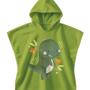 Okrycie kąpielowe z kapturem 100% cotton Dinozaur