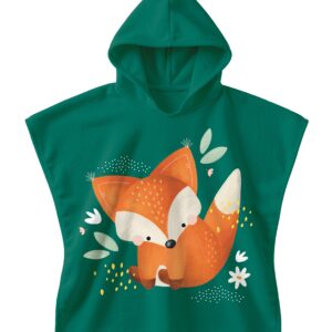 Okrycie kąpielowe z kapturem 100% cotton Lisek