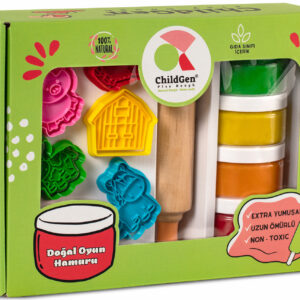 Naturalna ciastolina Childgen + 12 foremek FARMA