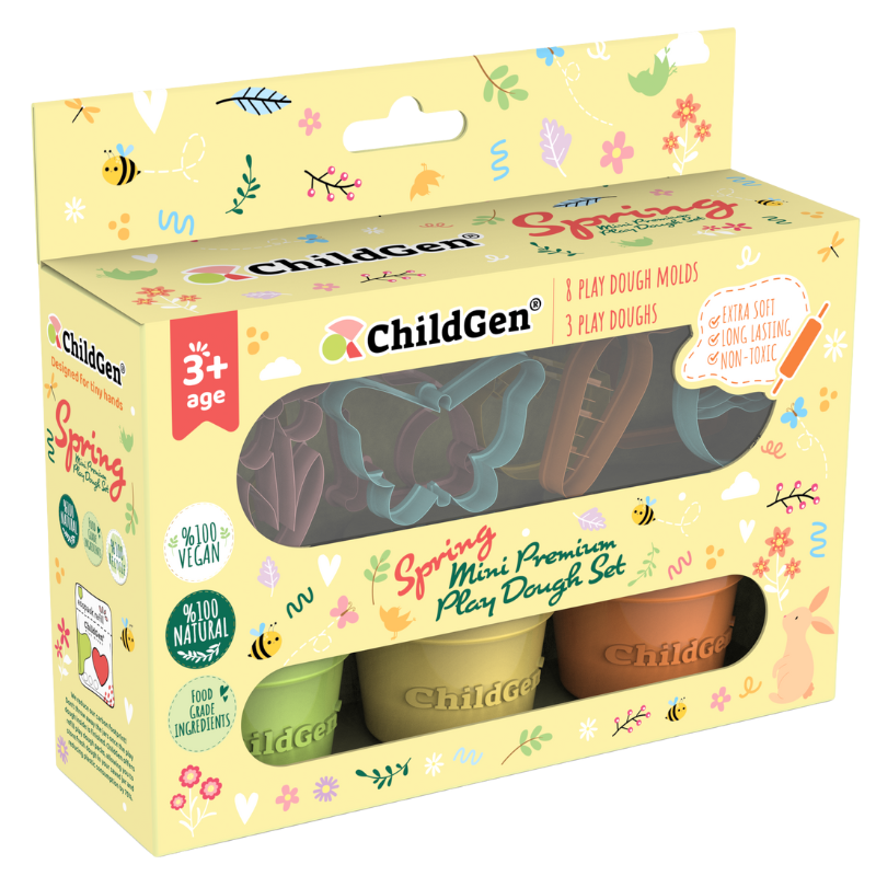 Ciastolina ChildGen zestaw z foremkami WIOSNA