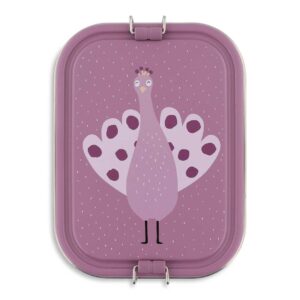 Duży stalowy lunch box - Paw Trixie Baby