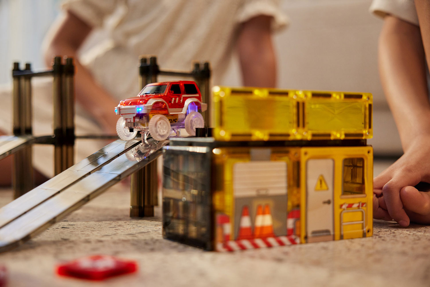 CLEVERCLIXX - klocki magnetyczne Construction Builder Pack Intense - 48 el.